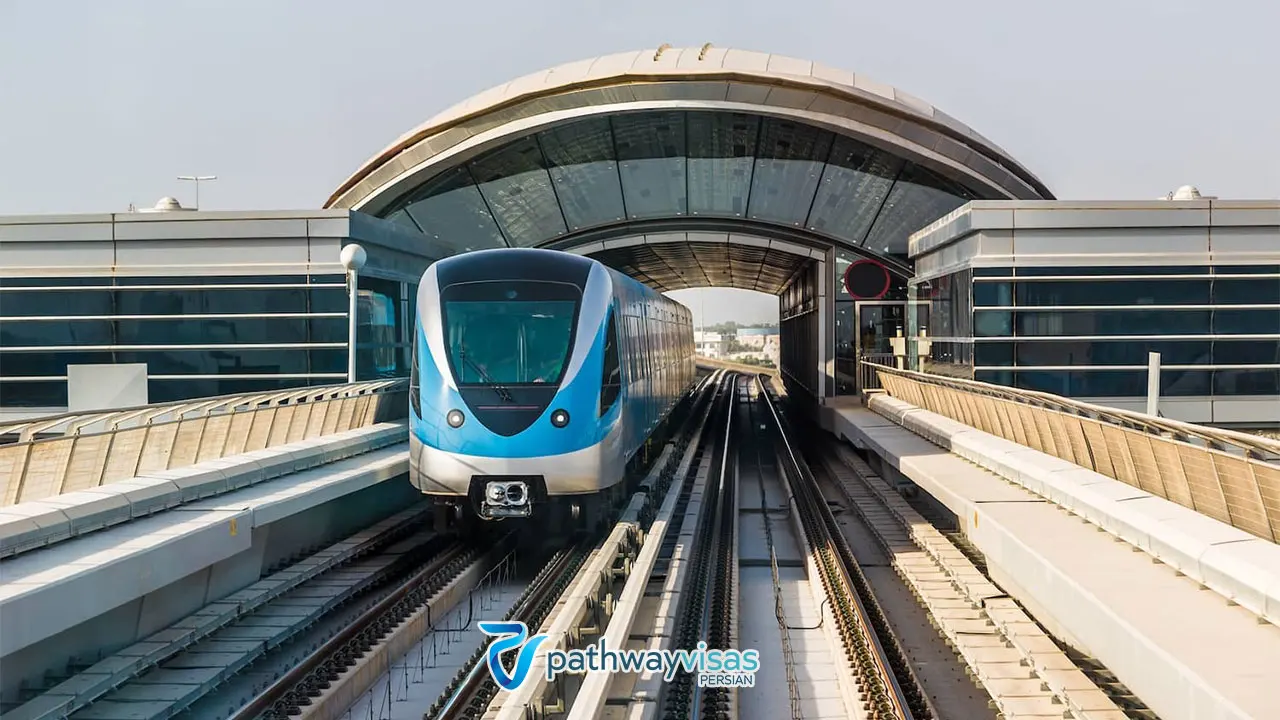 مترو دبی از فرودگاه تا مرکز شهر 