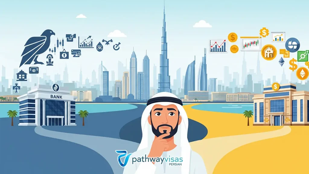 در دبی سرمایه‌گذاری در بانک بهتر است یا صندوق سرمایه‌گذاری؟