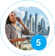 همراهیتان تا ورود به دبی تا دریافت کارت اقامت، افتتاح حساب بانکی و استقرار